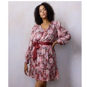 NWT LC Lauren Conrad sequin wrap mini dress